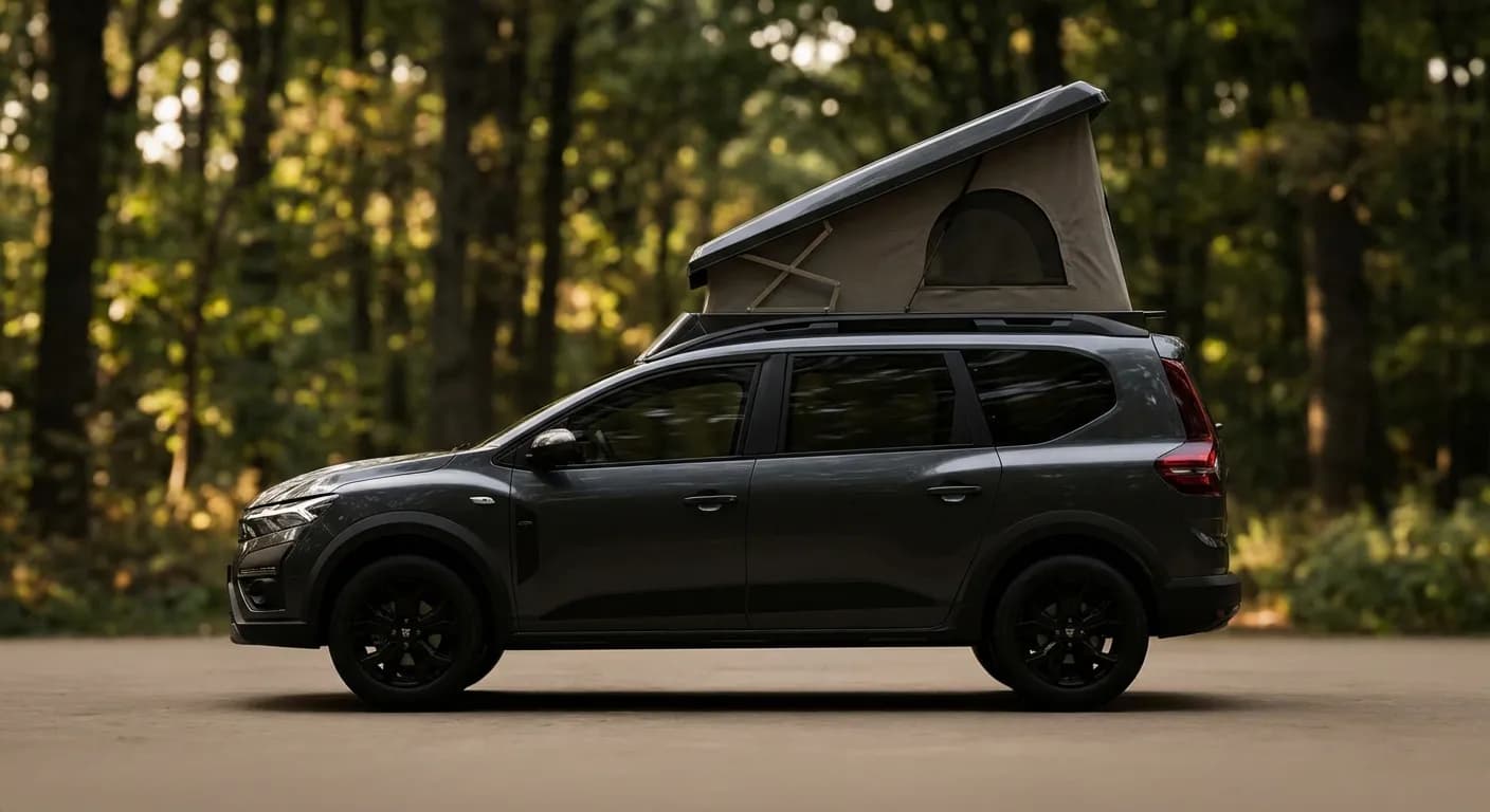 Icône Dacia Jogger camping avec tente de toit