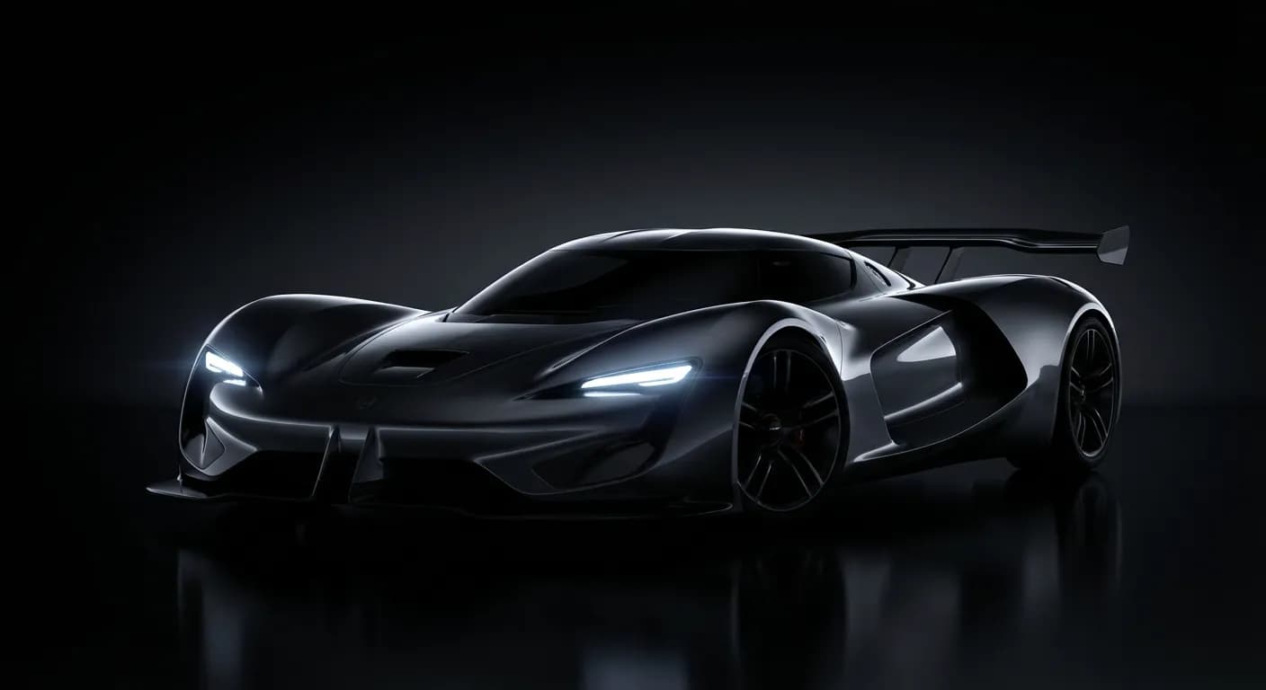 Silhouette iconique et éclairage LED de la Dodge SRT Tomahawk en studio