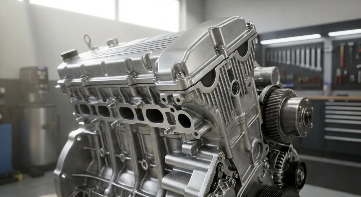 Vue détaillée du moteur diesel M51 de la BMW 325 tds
