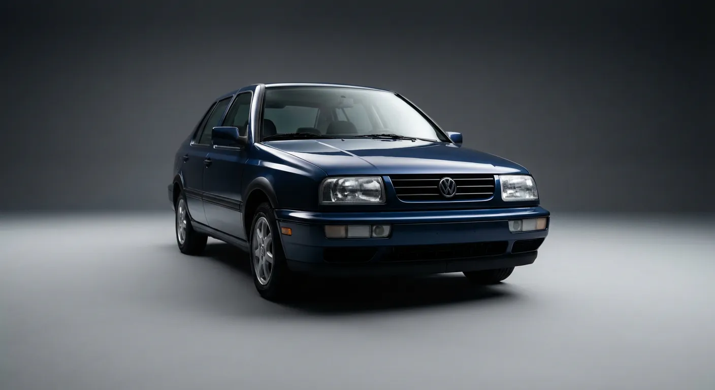 Silhouette iconique d'une VW Jetta 1995 en studio