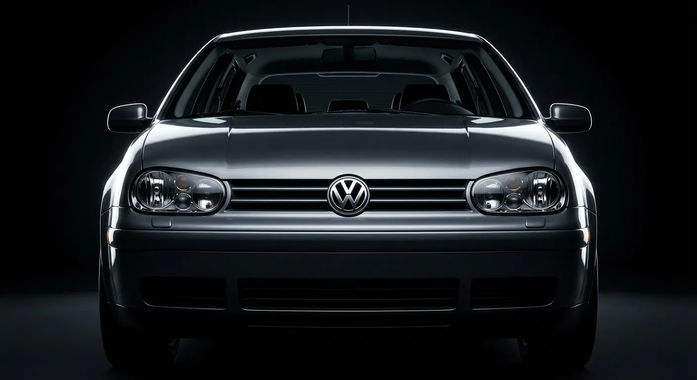 Silhouette iconique de la face avant d'une Golf 4 TDI